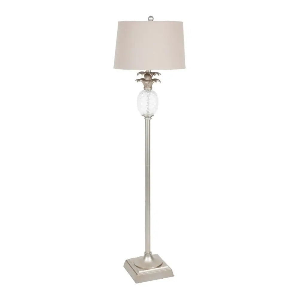 CAFE LIGHTING & LIVING Lighting Langley Floor Lamp - Antique Silver 11617
