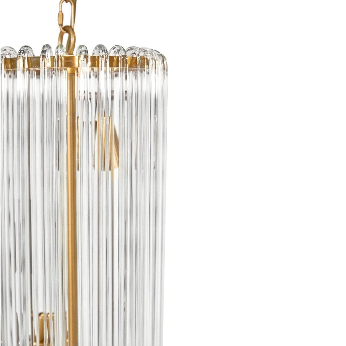 CAFE Lighting & Living Pendant ZARA LONG Brass with Handmade Glass Rods Pendant 20678