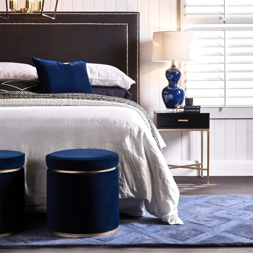 CAFE LIGHTING & LIVING Table Lamp Bronte Table Lamp - Blue 11682
