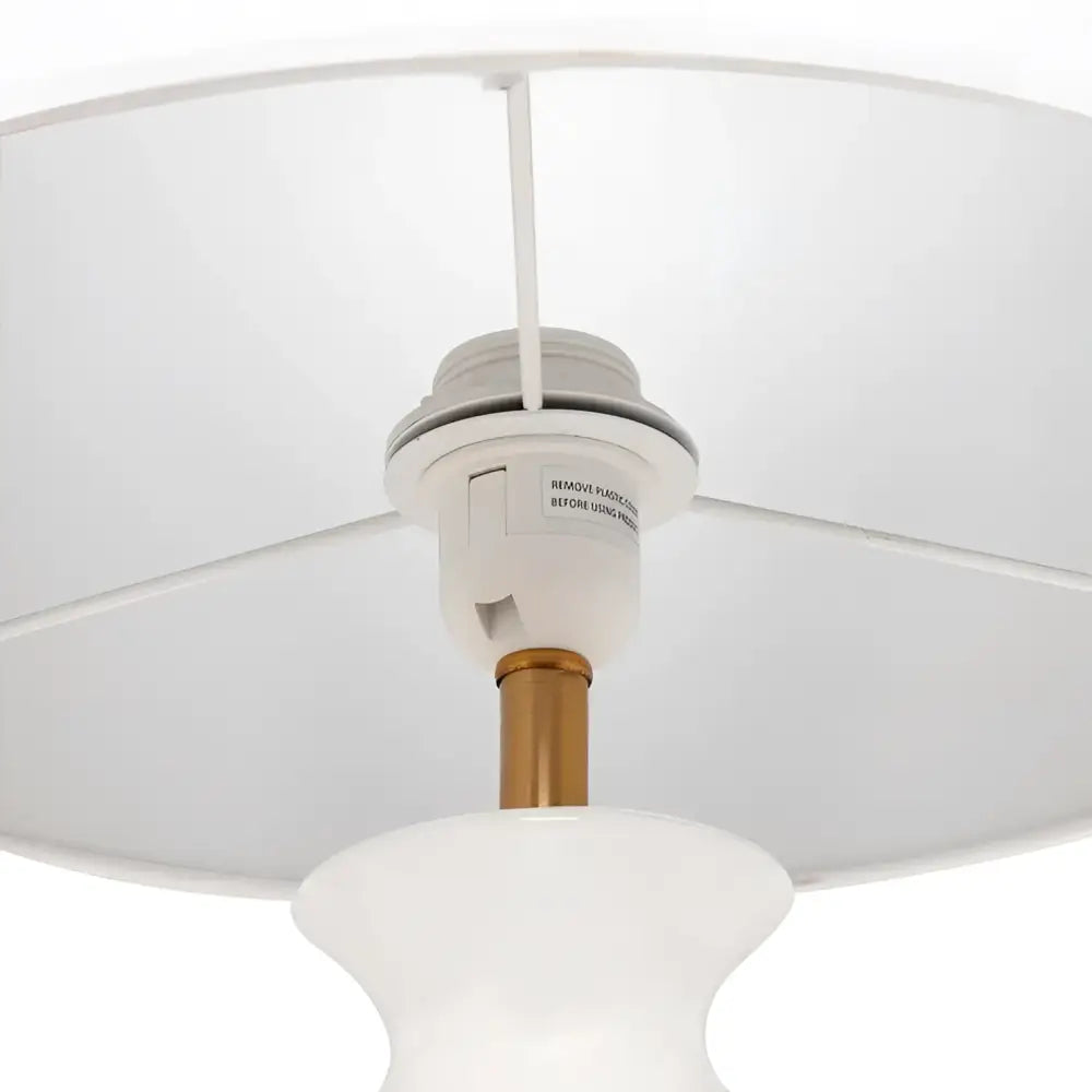 CAFE LIGHTING & LIVING Table Lamp Camille Table Lamp - White 12238