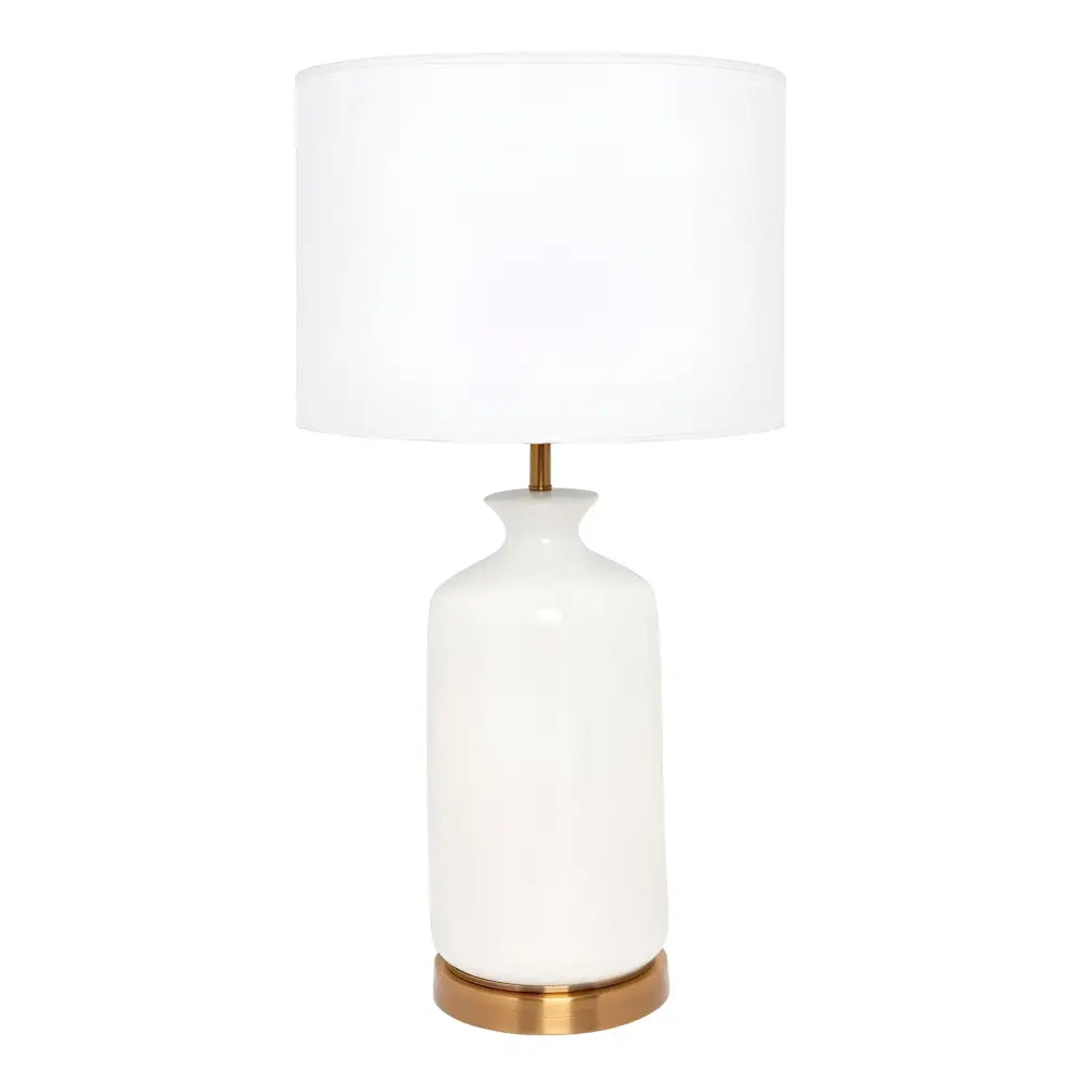 CAFE LIGHTING & LIVING Table Lamp Camille Table Lamp - White 12238