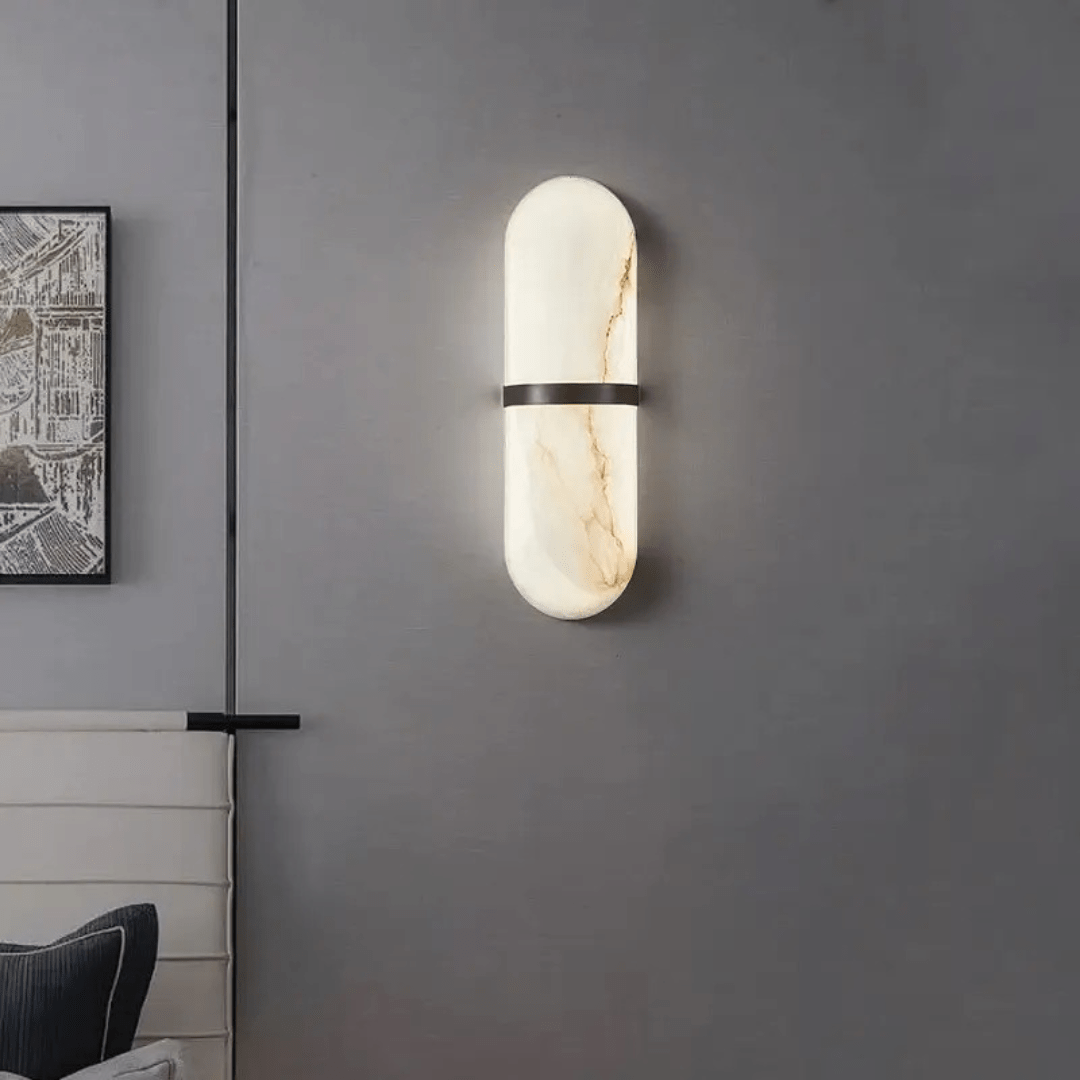 Green Earth Lighting Australia Wall Light CASTELLA Black Spanish Marble LED Interior Wall Light