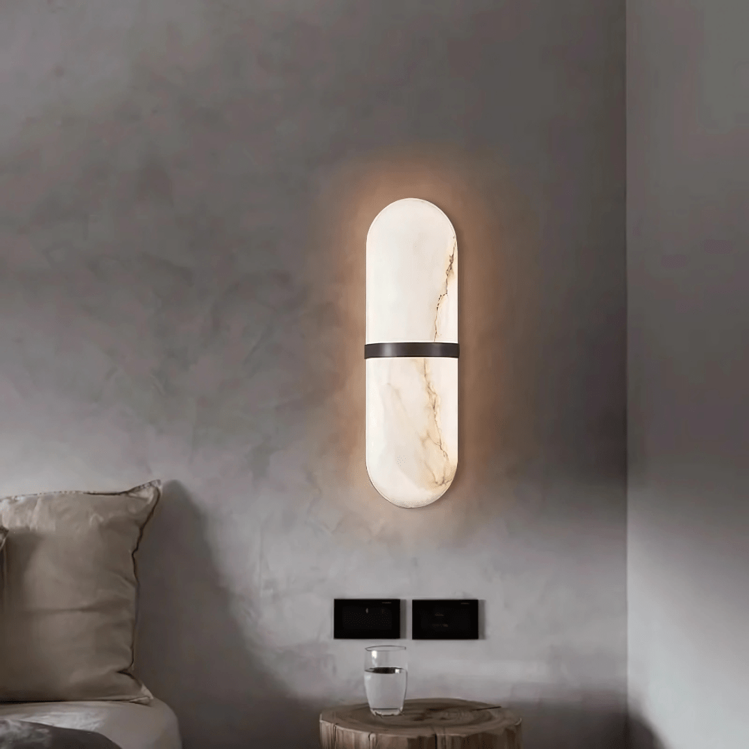 Green Earth Lighting Australia Wall Light CASTELLA Black Spanish Marble LED Interior Wall Light