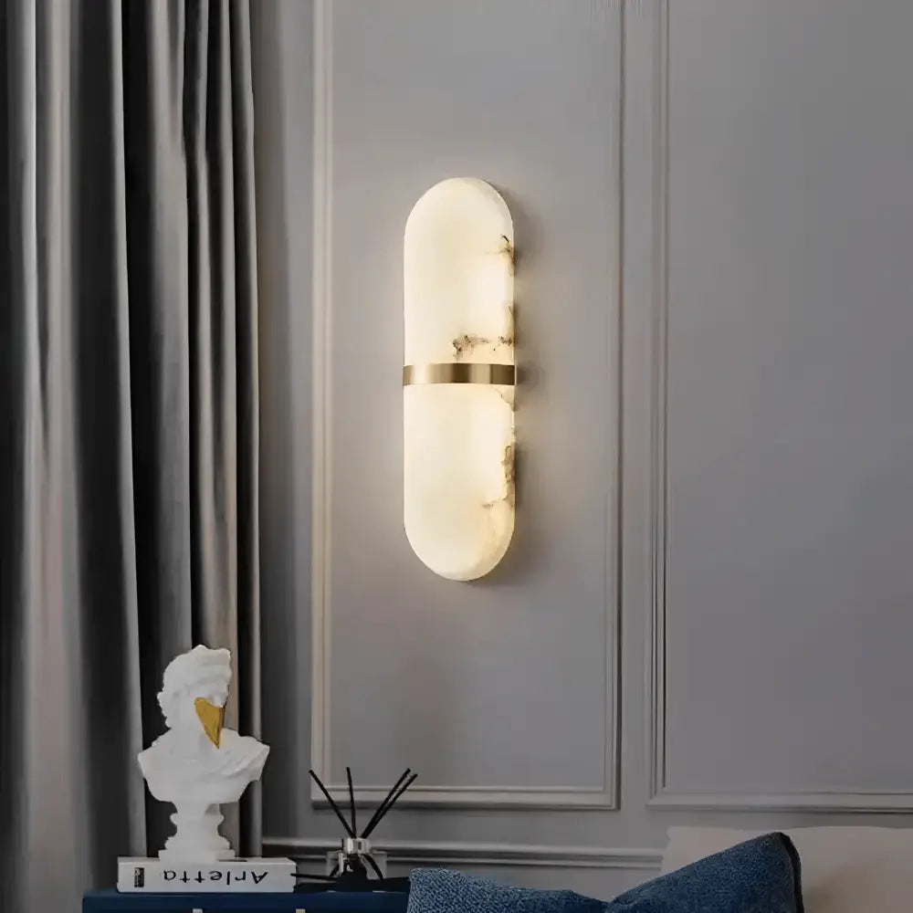 Green Earth Lighting Australia Wall Light CASTELLA Brass Spanish Marble LED Interior Wall Light