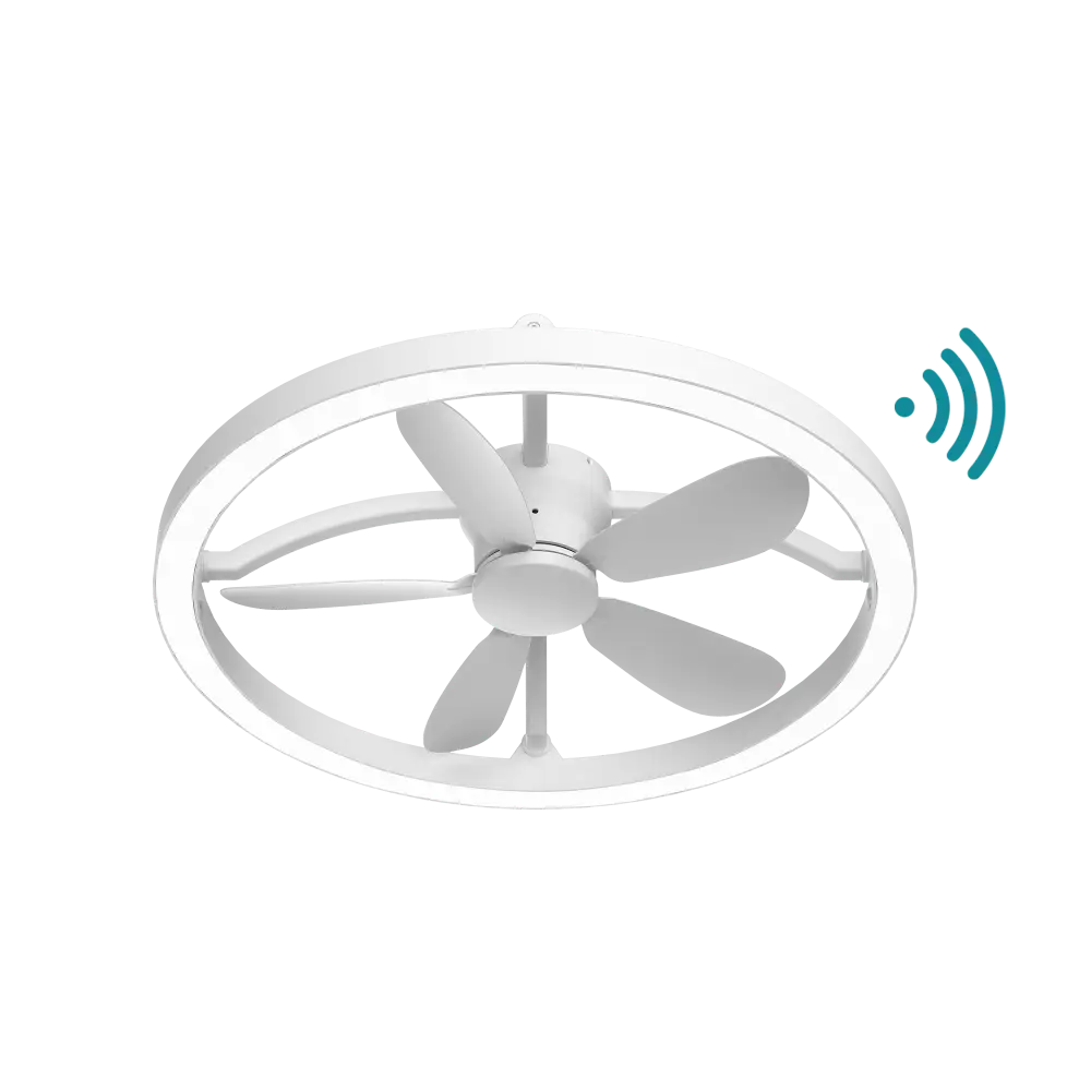 Catalina DC 21″ Smart Ceiling Fan With Remote Control + LED Light - Green Earth