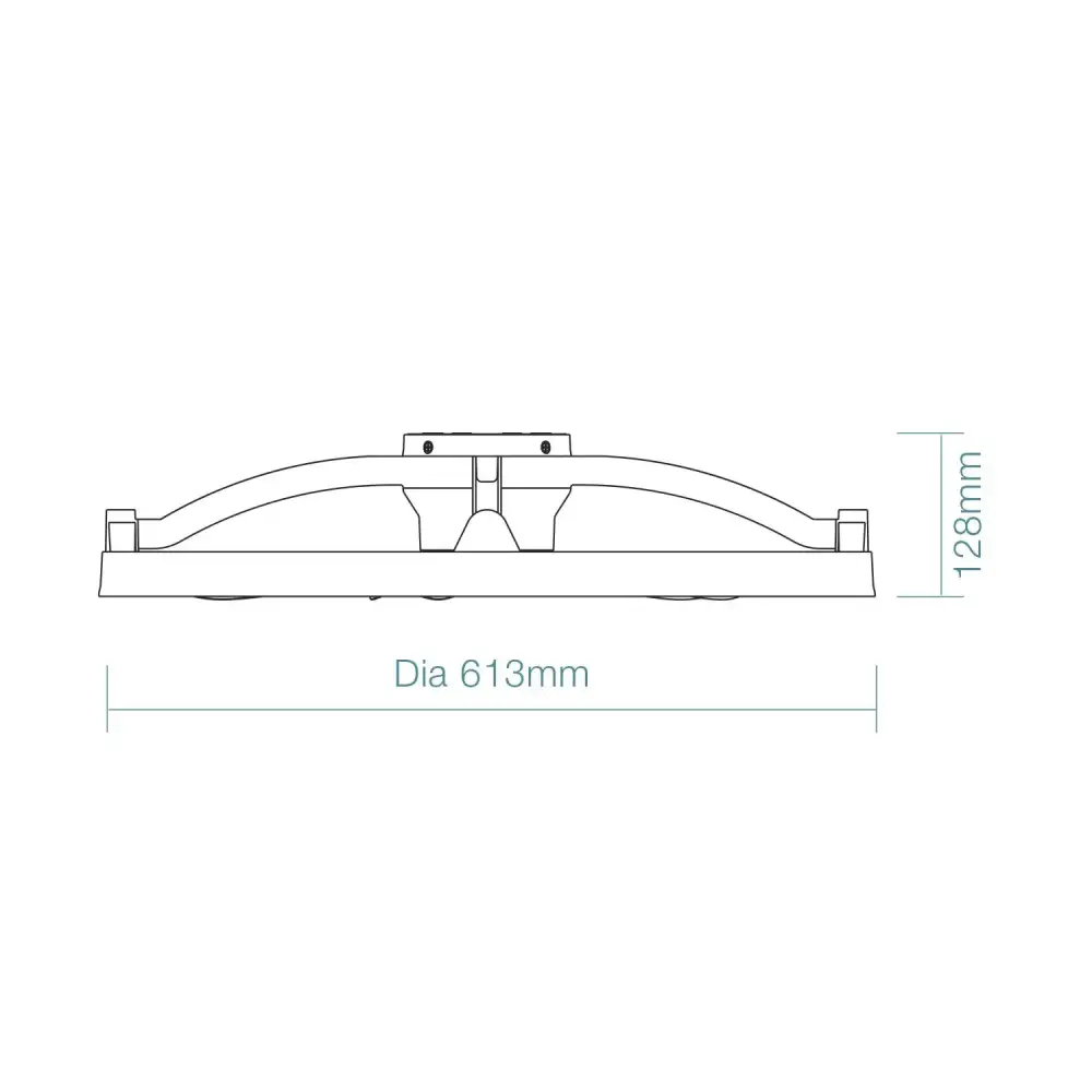 Catalina DC 21″ Smart Ceiling Fan With Remote Control + LED Light - Martec