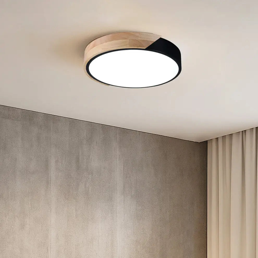 Lexi Lighting Celestia Modern Timber Led Oyster Light