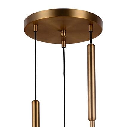 CAFE LIGHTING & LIVING Pendant CHAPEL Brushed Brass and Glass Sphere Pendant 20799