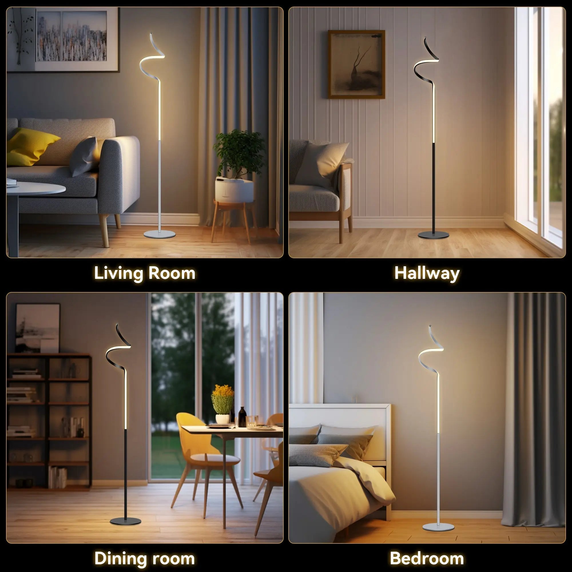 Chipper Led Floor Lamp - Chrome Lexi Lighting
