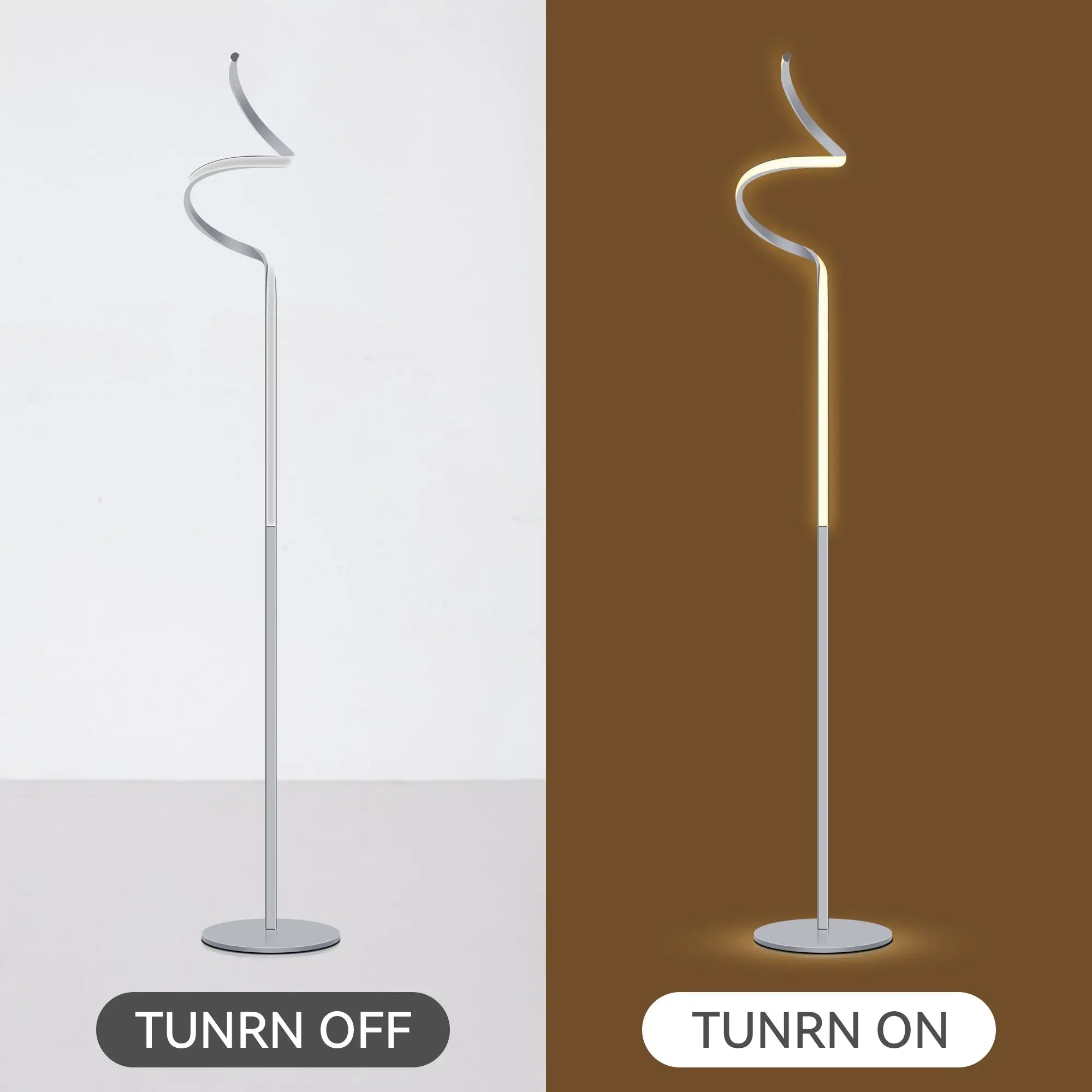 Chipper Led Floor Lamp - Chrome Lexi Lighting