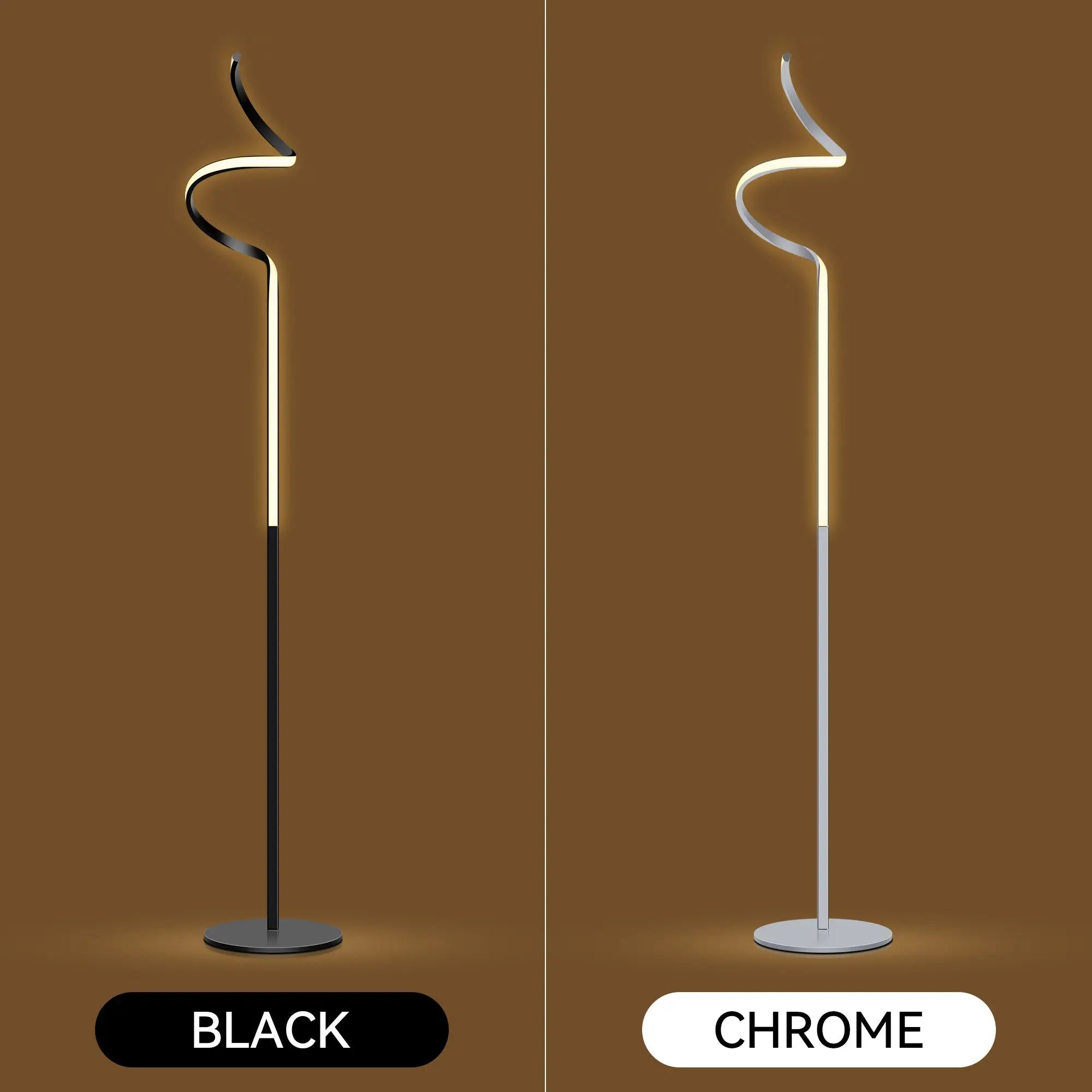 Chipper Led Floor Lamp - Chrome Lexi Lighting
