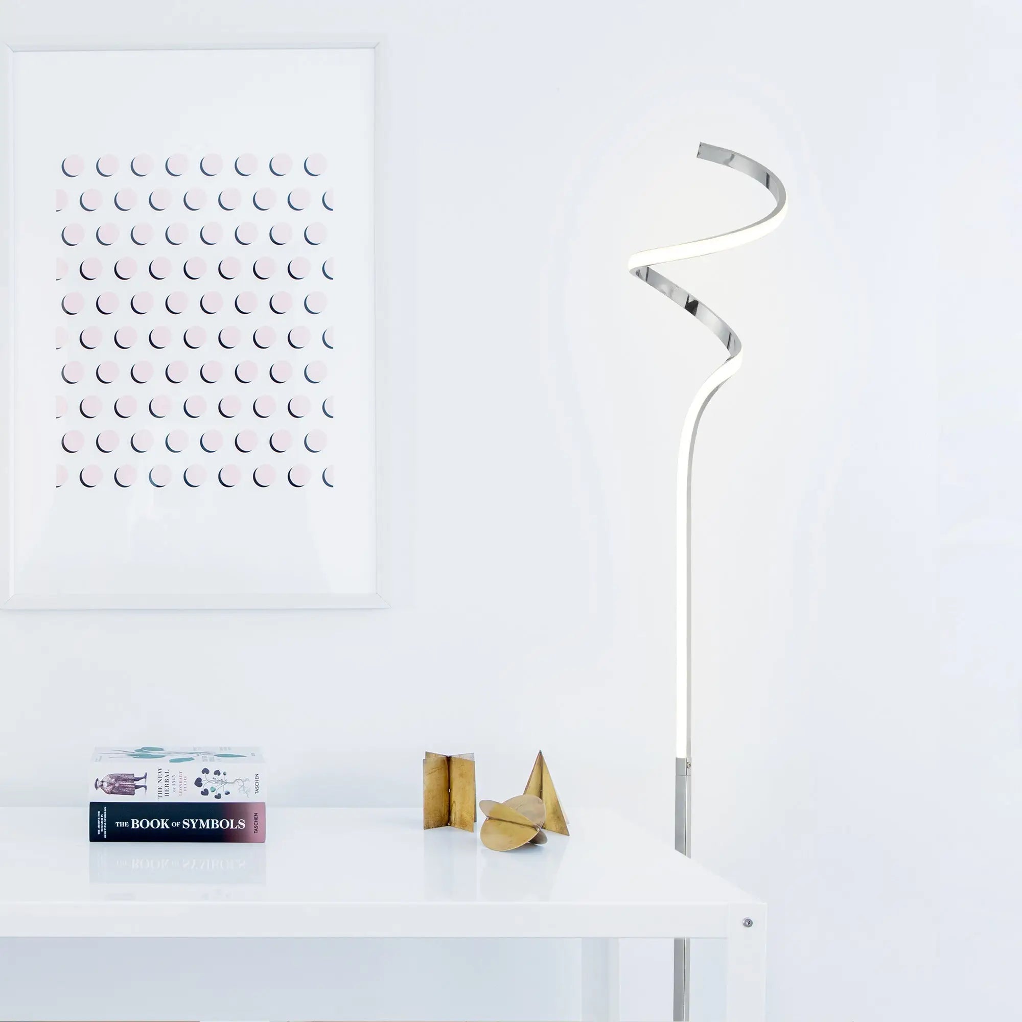 Chipper Led Floor Lamp - Chrome Lexi Lighting