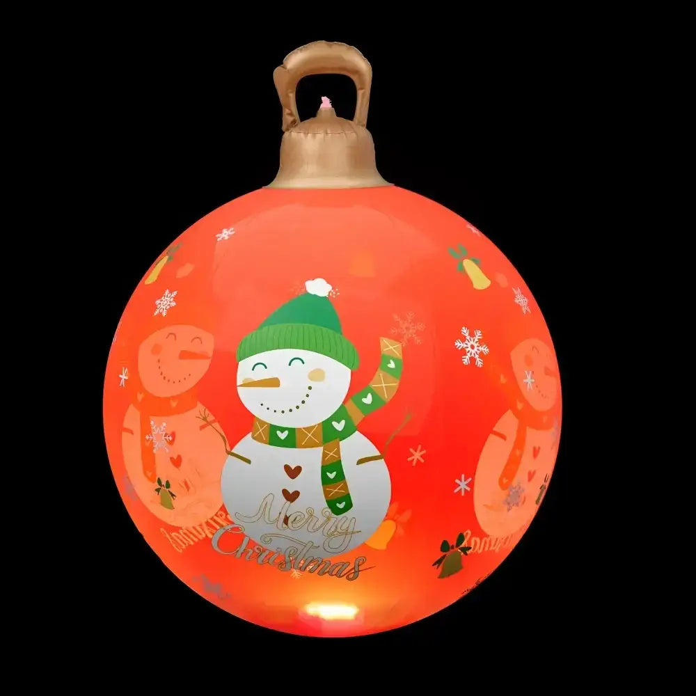 Christmas Inflatable Ball Led Decor - 60cm Snowman