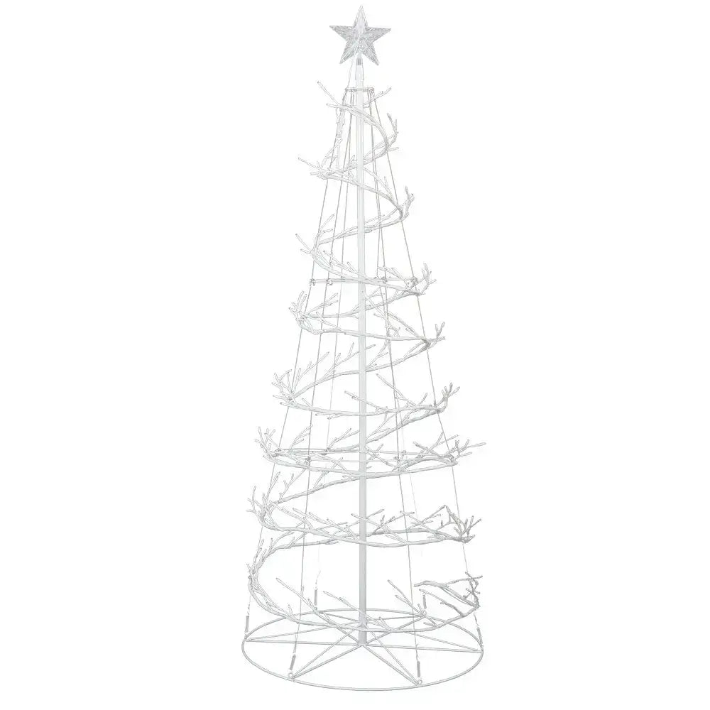 1.8M 320 LED Xmas Cold White Lights Optic Fibre Christmas Tree