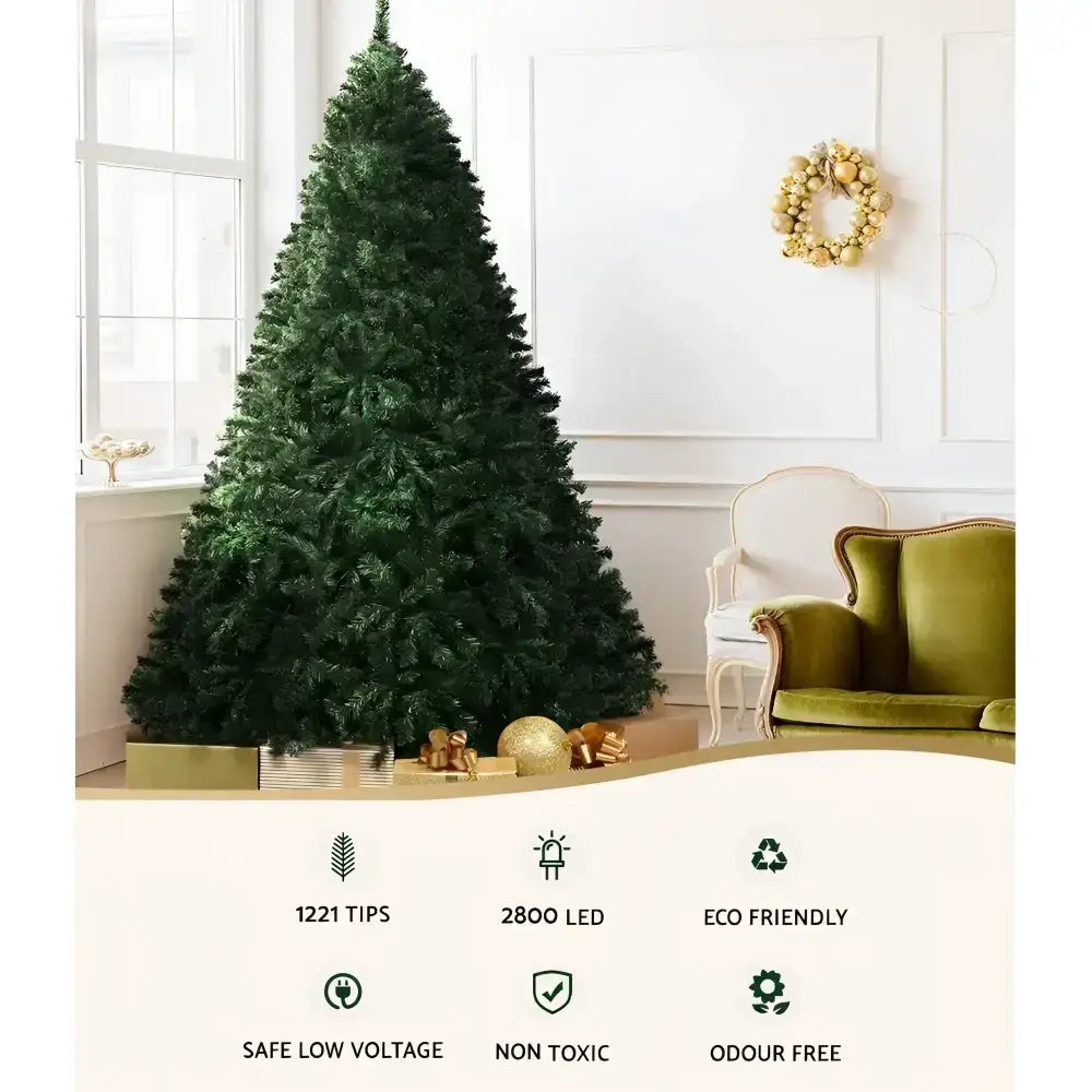 Christmas Tree Led Lights - 8 Modes 2.1m Decoration