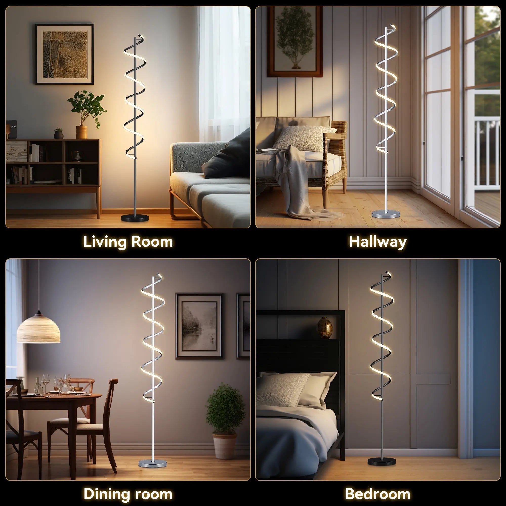 Cirrhi Led Floor Lamp - Black Lexi Lighting