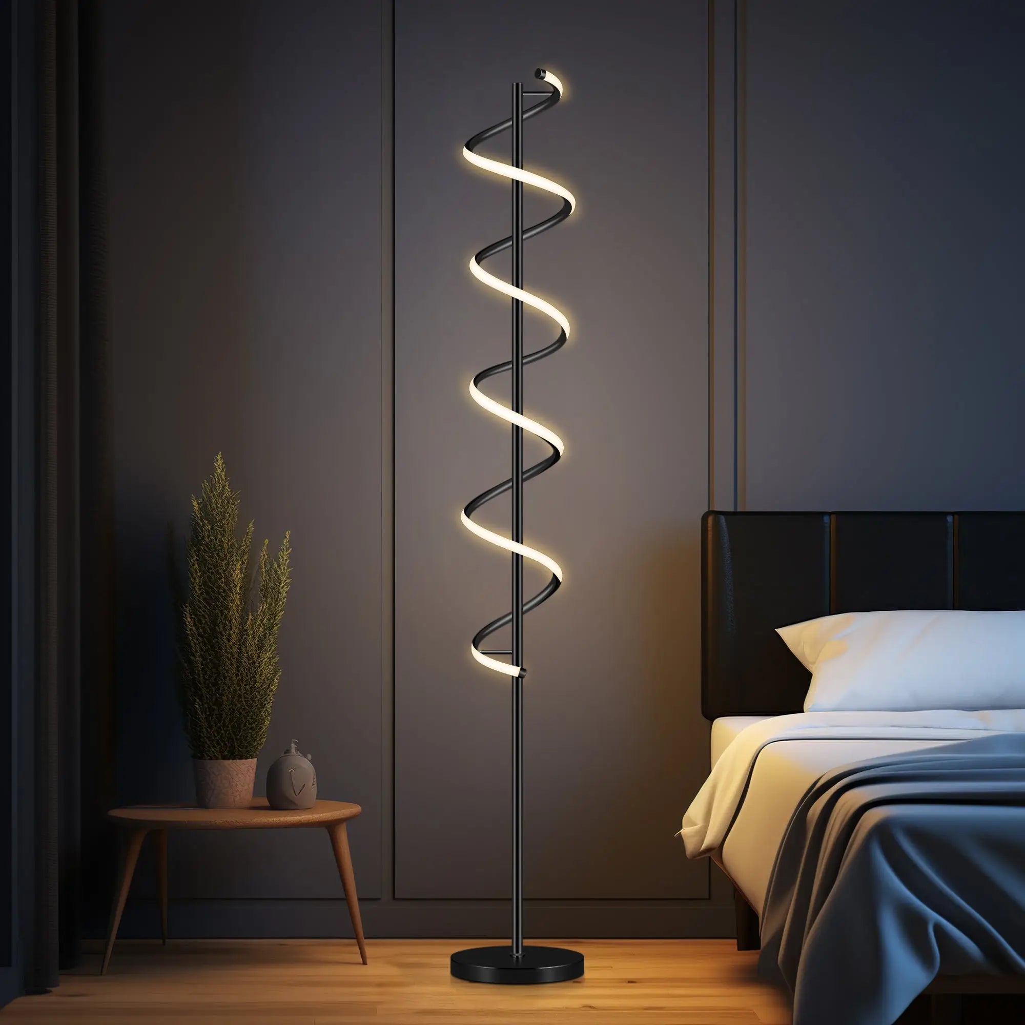 Cirrhi Led Floor Lamp - Black Lexi Lighting
