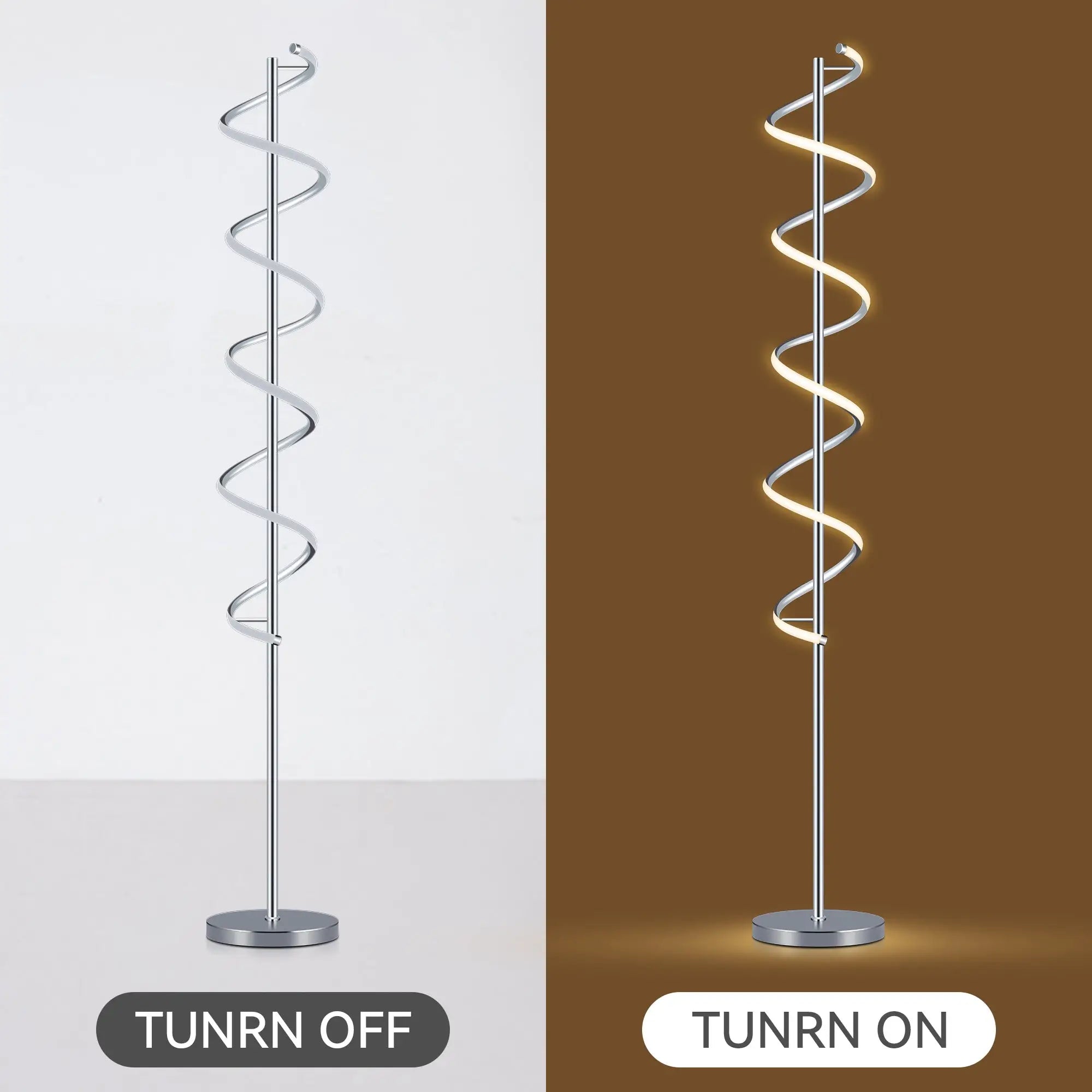 Cirrhi Led Floor Lamp - Chrome Lexi Lighting