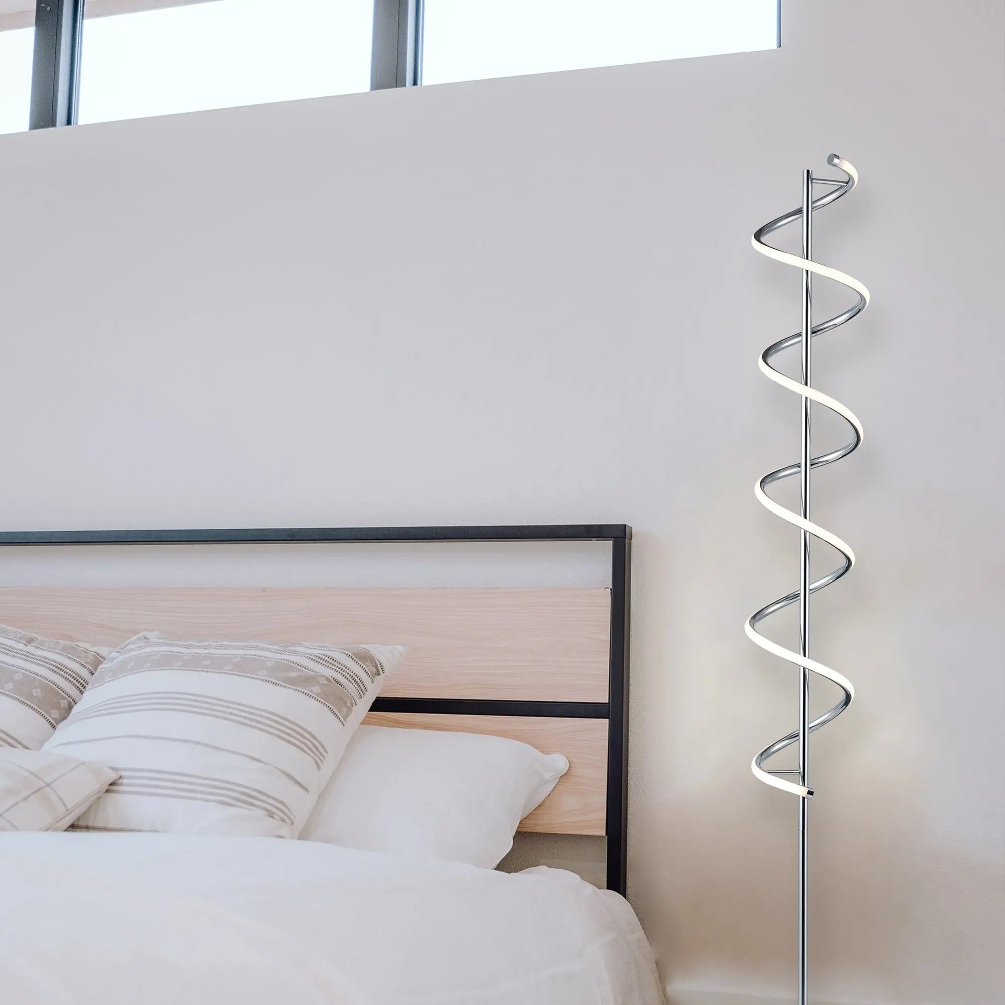 Cirrhi Led Floor Lamp - Chrome Lexi Lighting