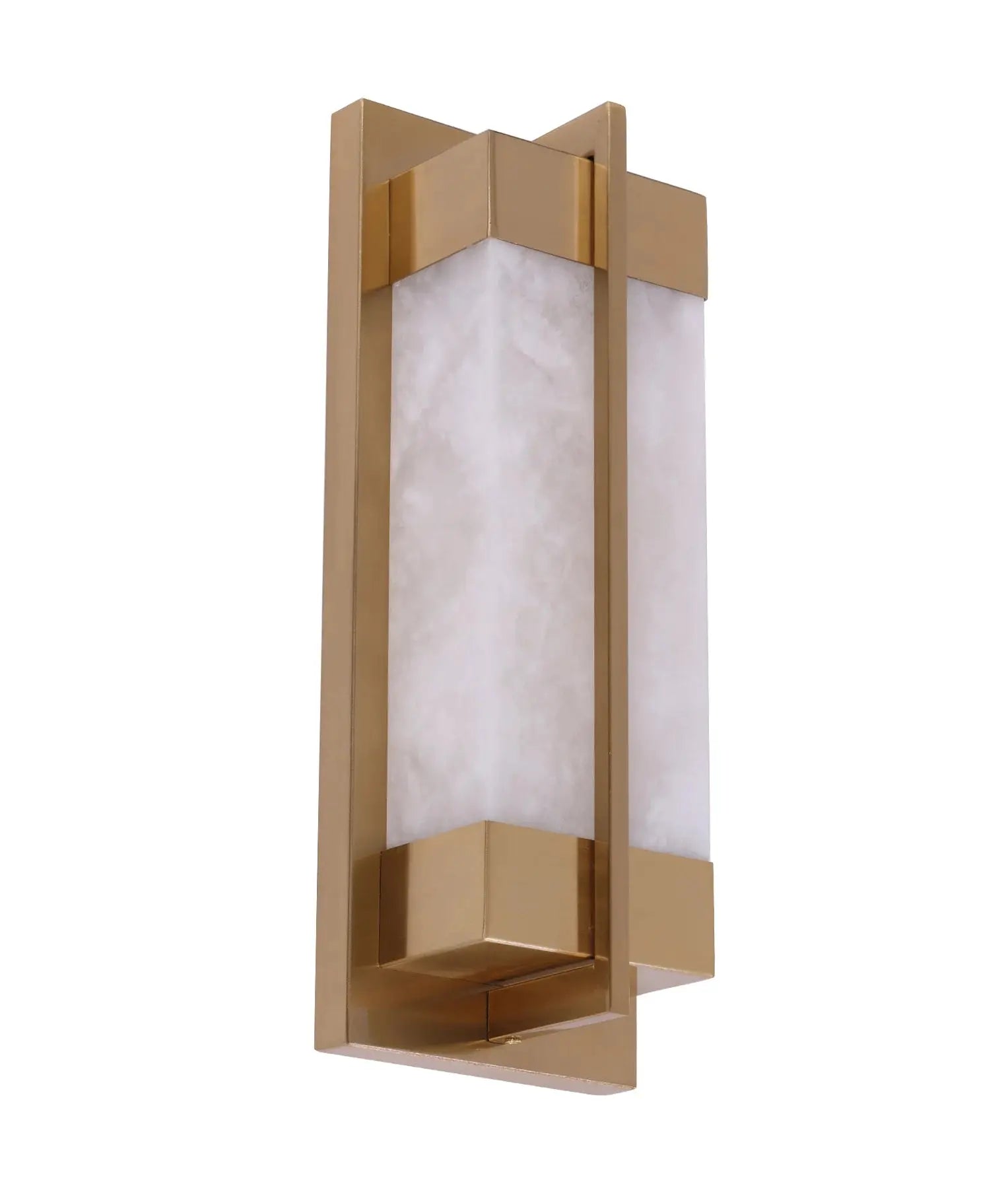 Cla Puente Marble Wall Light with Brass Highlights
