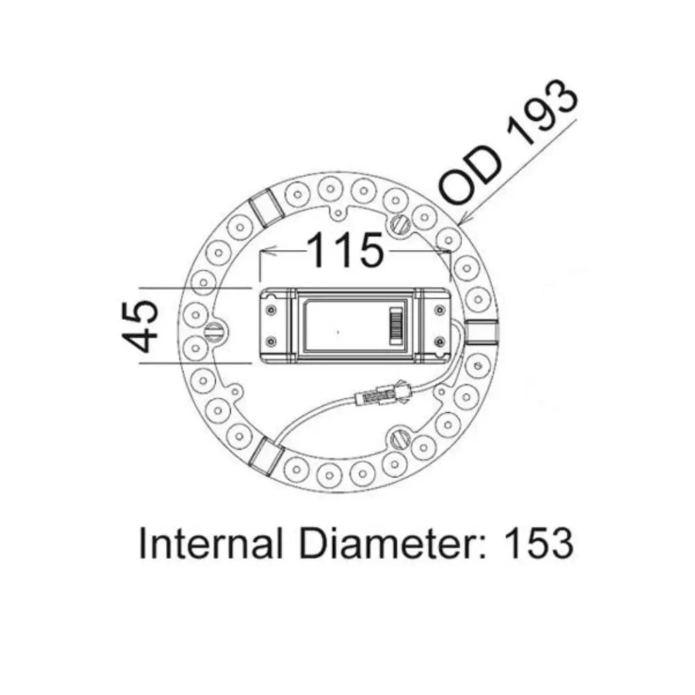 Cla Cktri Led Conversion Kit for Oyster Ceiling Lights
