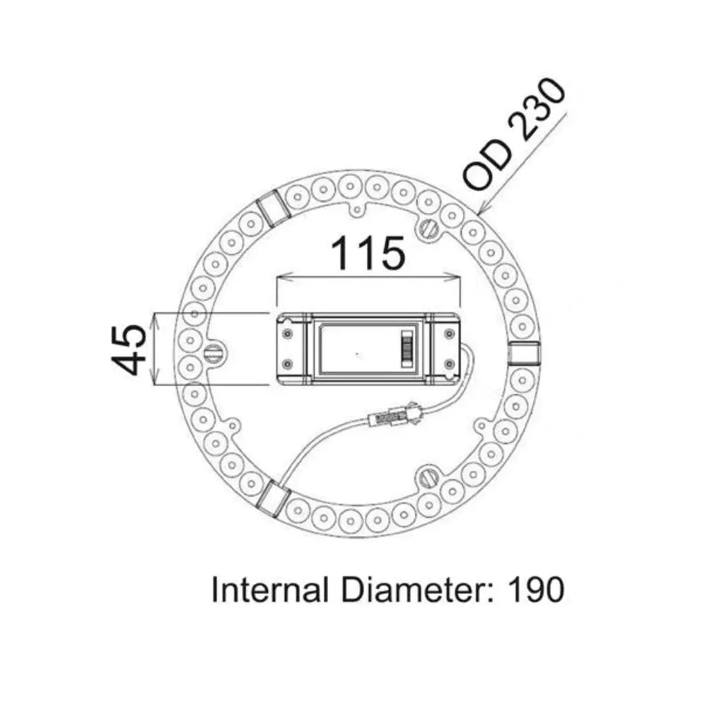 Cla Cktri Led Conversion Kit for Oyster Ceiling Lights