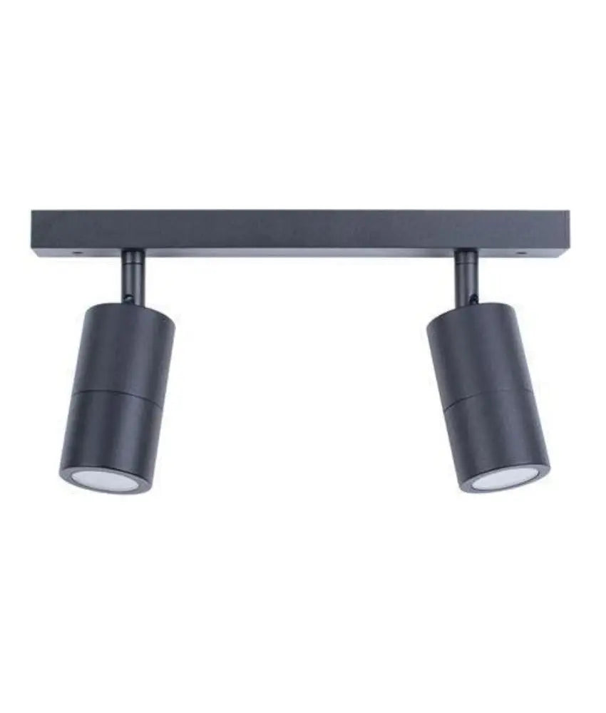 Cla Lighting Pg2bar Twin Adjustable Ceiling Bar Spot Light - Black