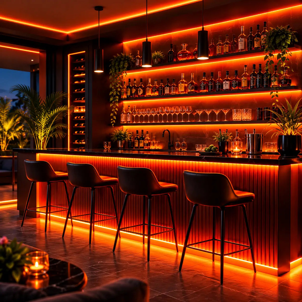 COBRA MINI Firestarter – 5mm Dotless Orange COB LED Strip Light Kit