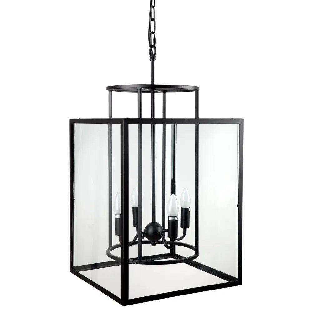 Green Earth Lighting Australia Home & Garden > Lighting Concord Black 4 Light Pendant 20681