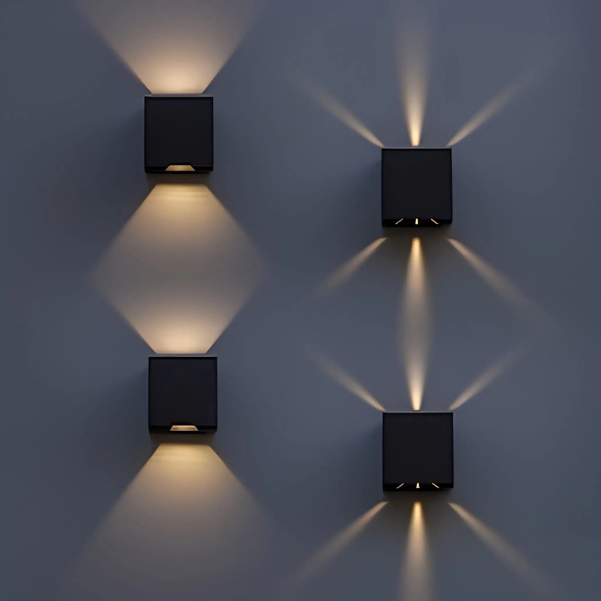 Cube Up/down Led Wall Light Ip65 Weatherproof Rating