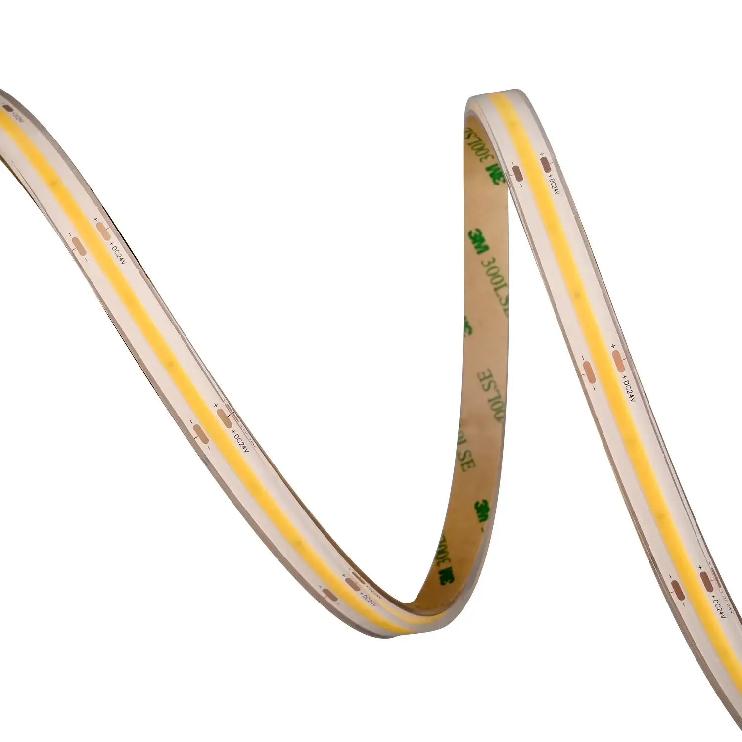10mm Ip67 Cob Led Strip 6000k 15w Cool White Cri90 - Custom Cut Per Meter Length