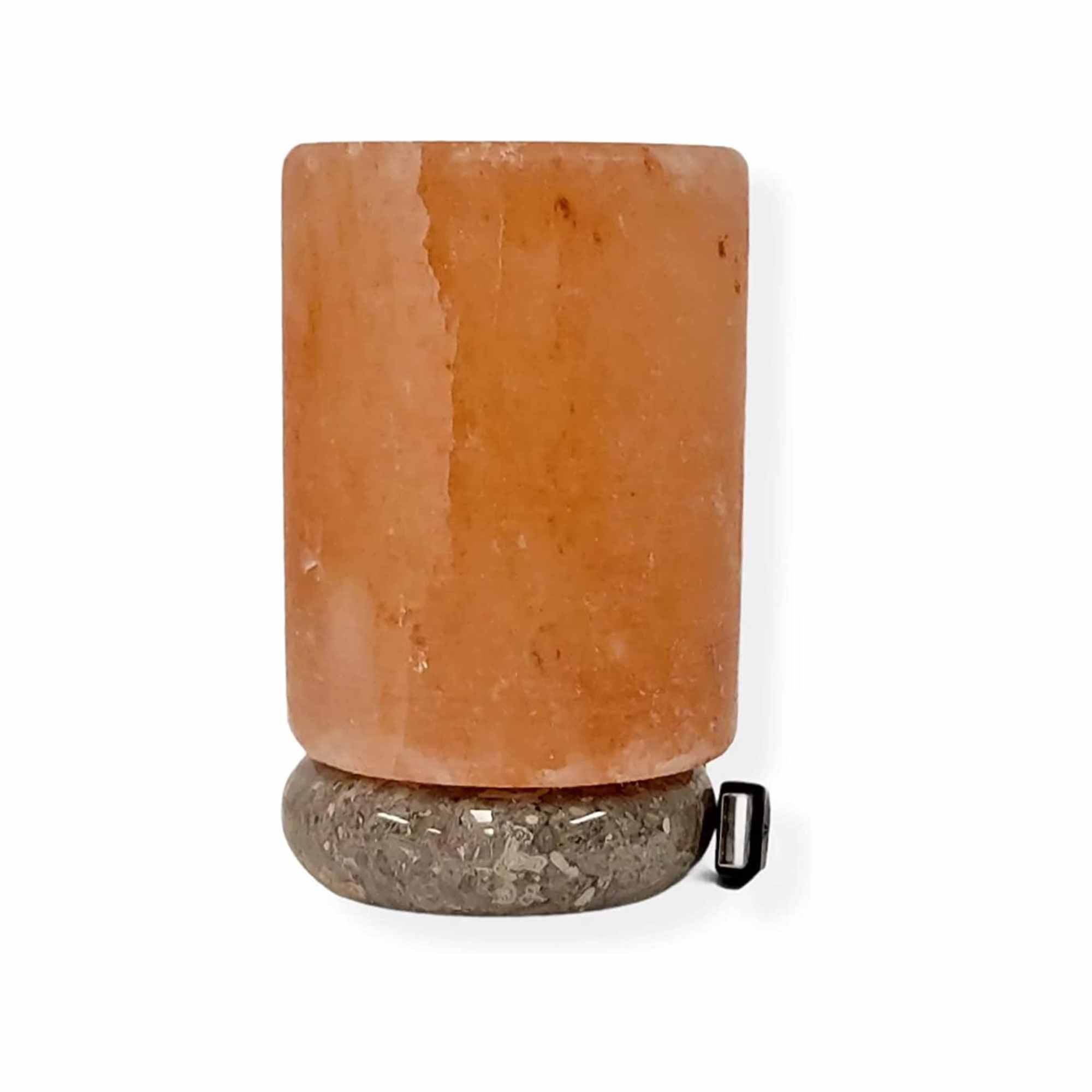 Green Earth Lighting Australia Home & Garden > Lighting Cylinder Shape USB Himalayan Salt Lamp on Marble Base V238-SUPDZ-32768384198