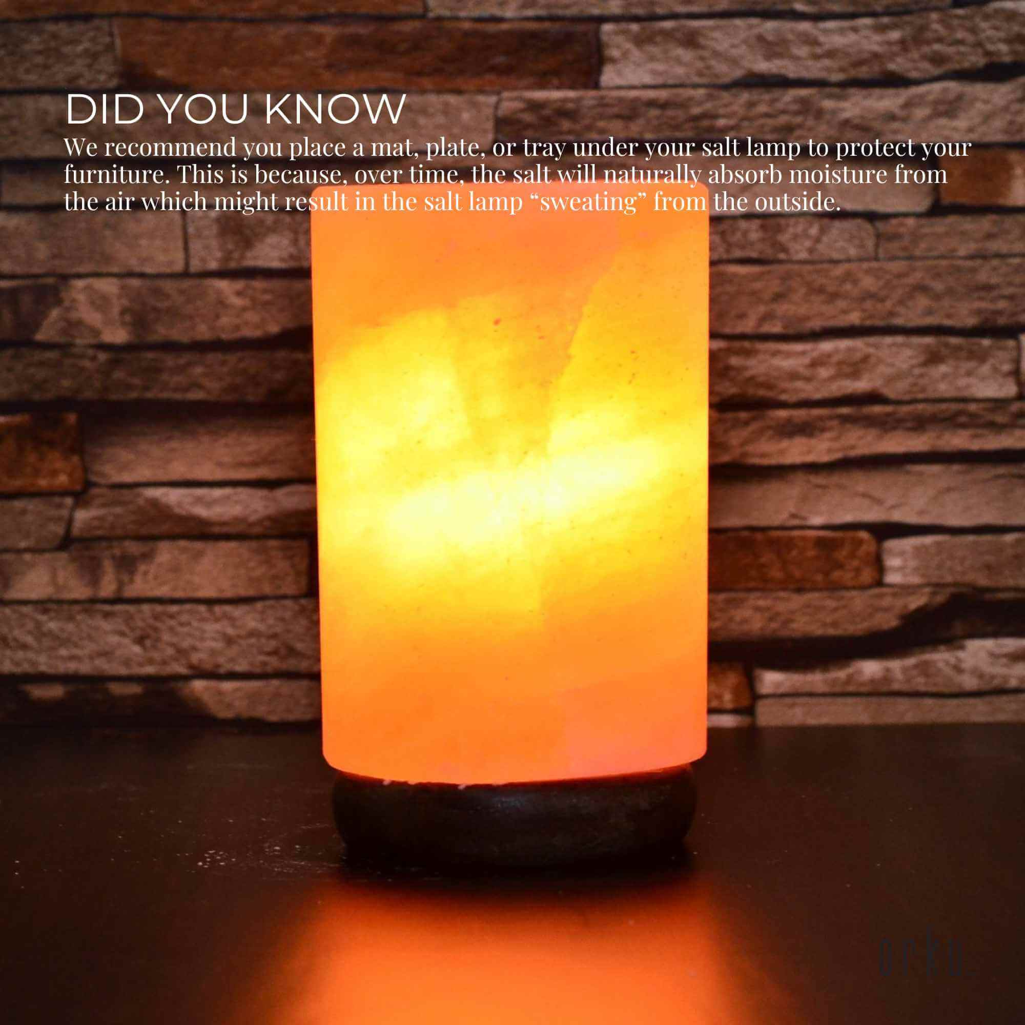 Green Earth Lighting Australia Home & Garden > Lighting Cylinder Shape USB Himalayan Salt Lamp on Marble Base V238-SUPDZ-32768384198