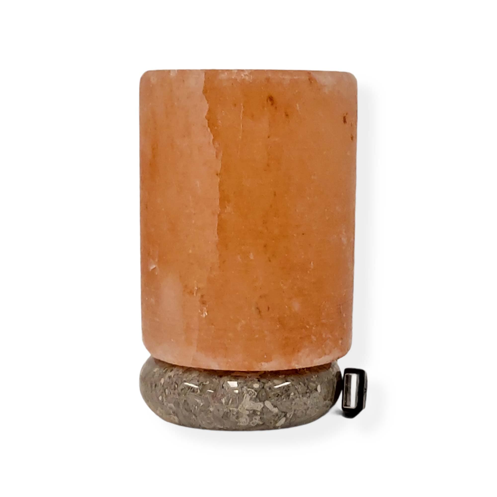 Green Earth Lighting Australia Home & Garden > Lighting Cylinder Shape USB Himalayan Salt Lamp on Marble Base V238-SUPDZ-32768384198