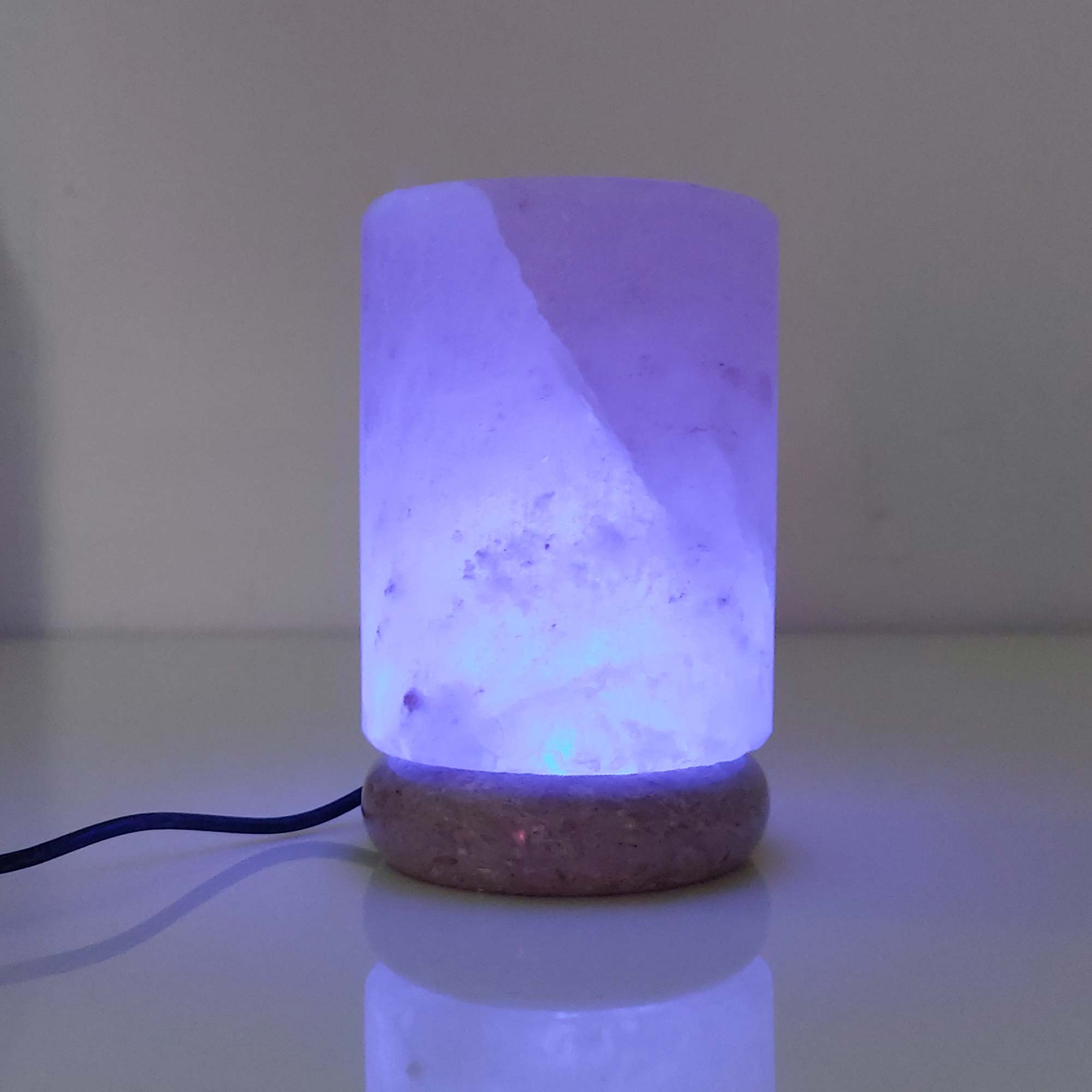 Green Earth Lighting Australia Himalayan products Cylinder USB Colour Changing Himalayan Salt Lamp COLOUR_USB_Salt_Lamp_CYLINDER