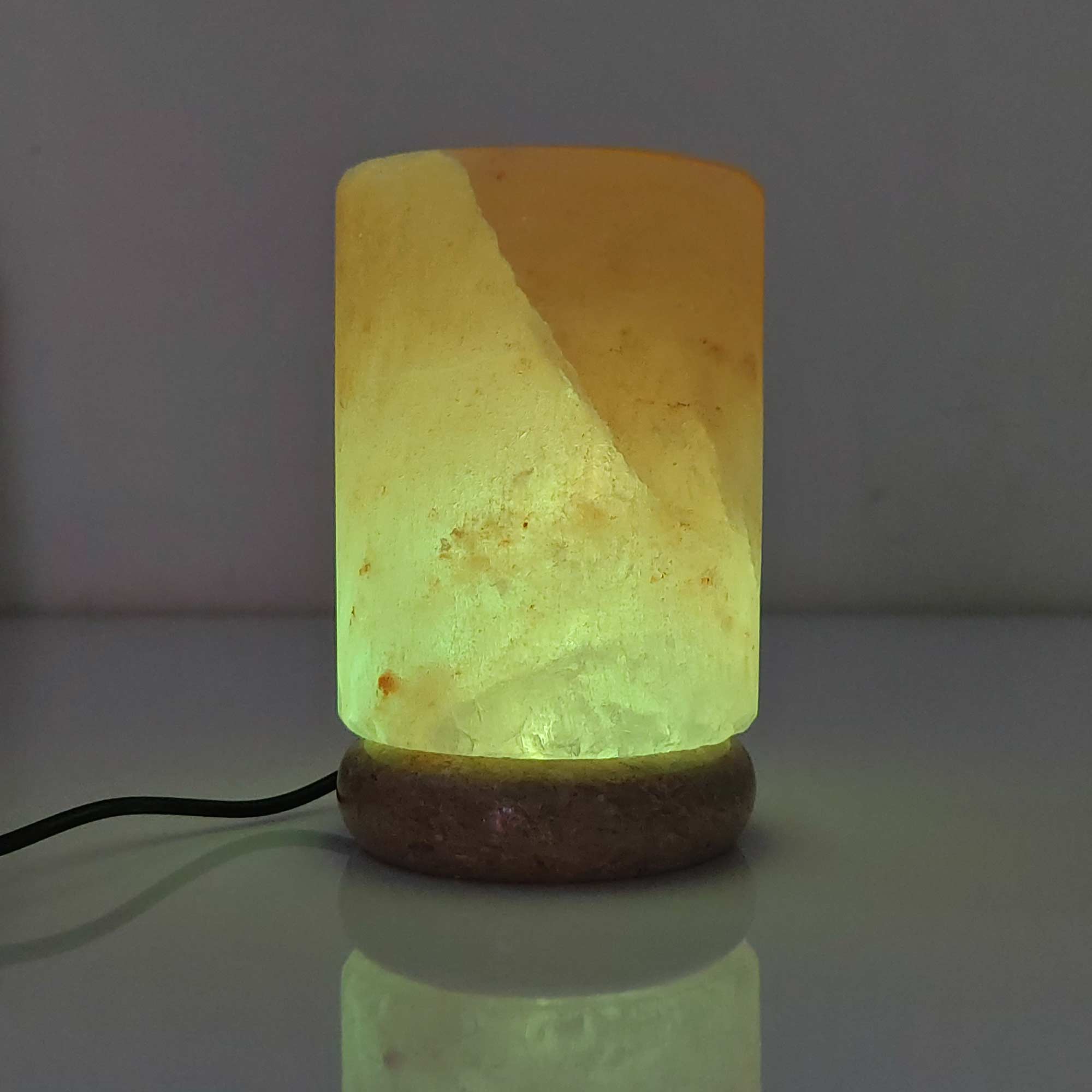 Green Earth Lighting Australia Himalayan products Cylinder USB Colour Changing Himalayan Salt Lamp COLOUR_USB_Salt_Lamp_CYLINDER