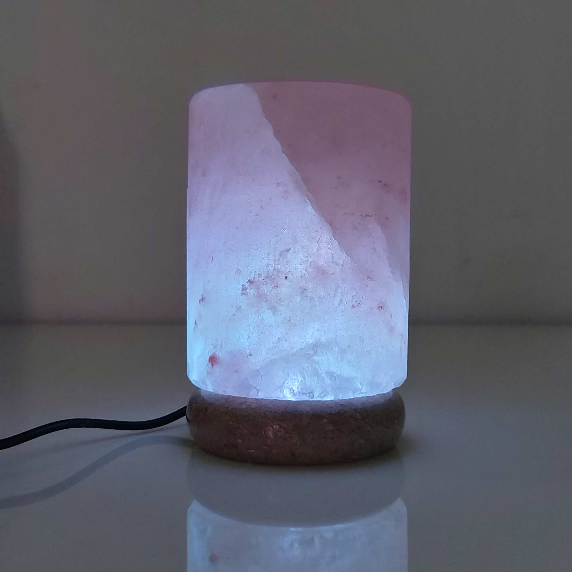 Green Earth Lighting Australia Himalayan products Cylinder USB Colour Changing Himalayan Salt Lamp COLOUR_USB_Salt_Lamp_CYLINDER