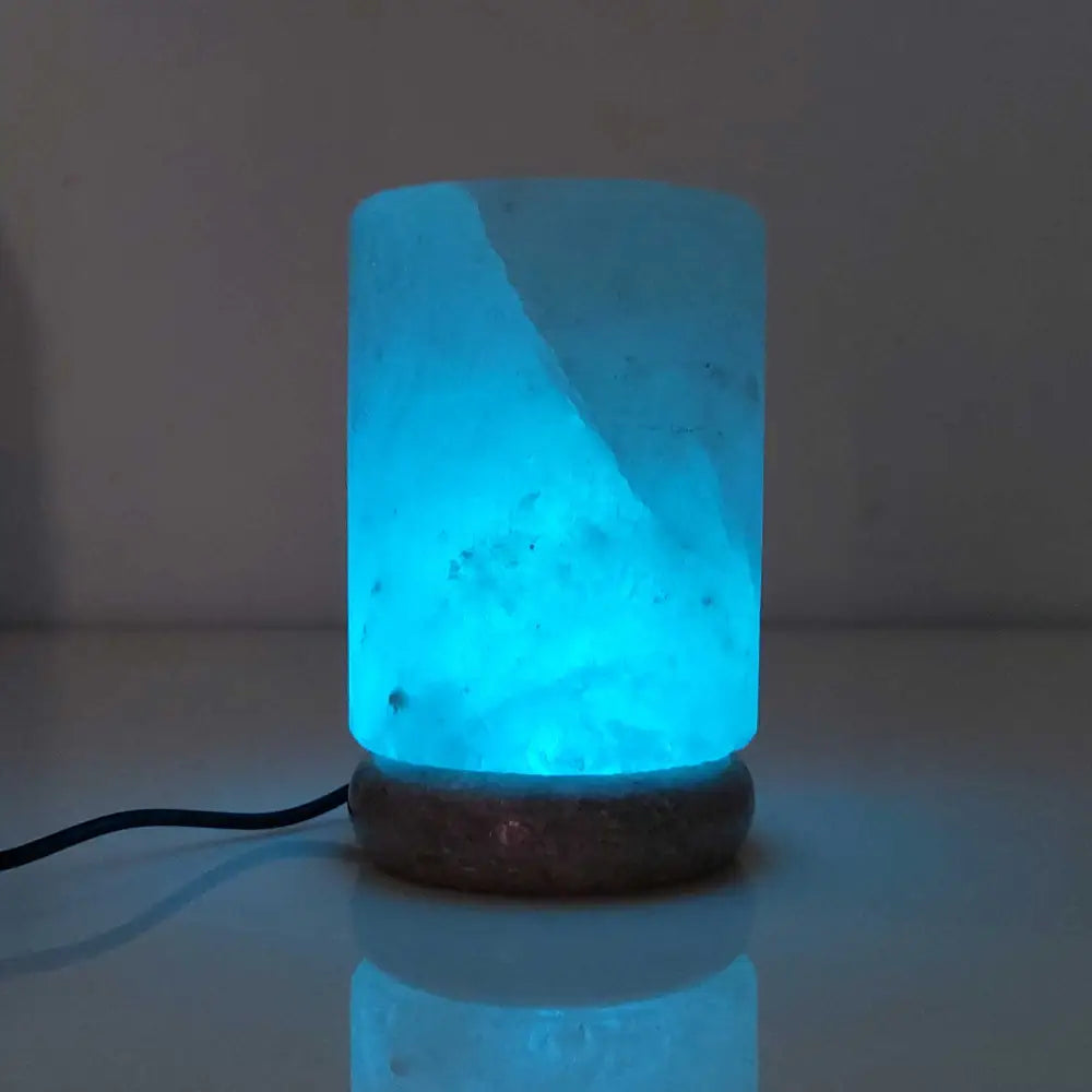 Green Earth Lighting Australia Himalayan products Cylinder USB Colour Changing Himalayan Salt Lamp COLOUR_USB_Salt_Lamp_CYLINDER