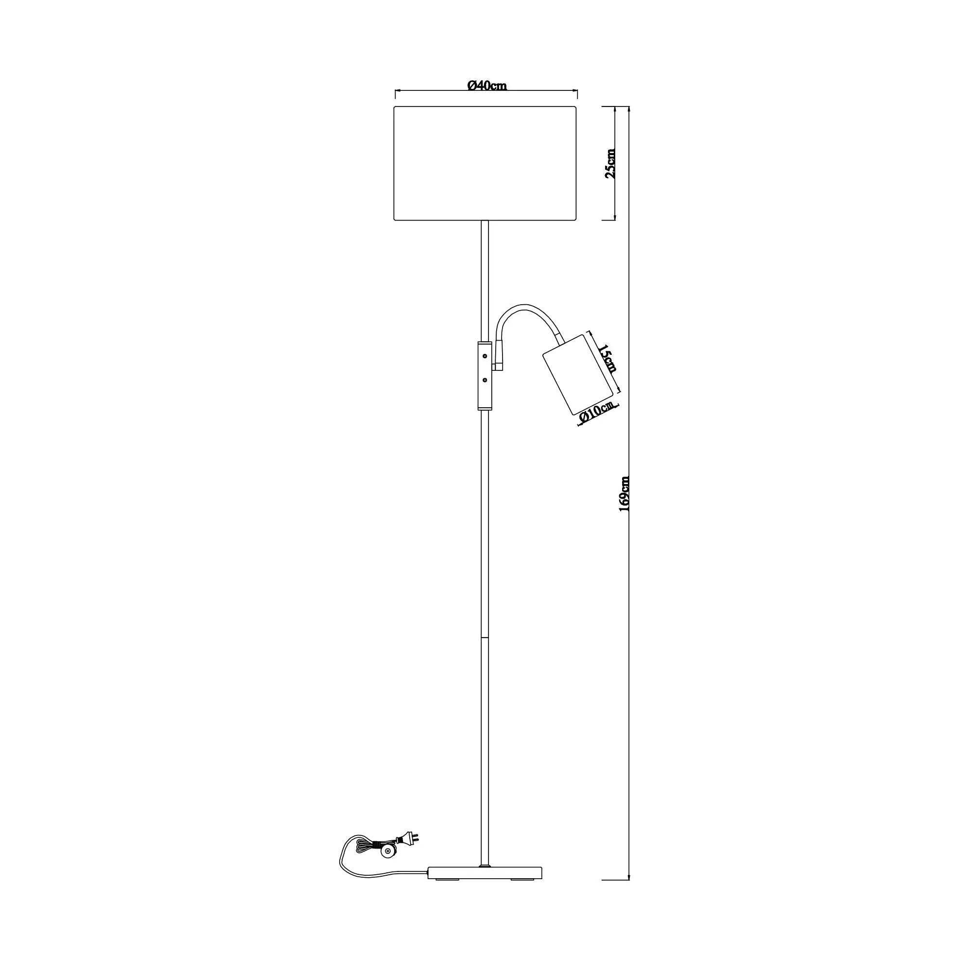 Cylinya Mother and Child Floor Lamp - Black Lexi
