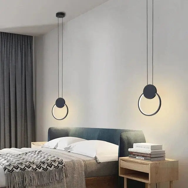 Dalgatti Matte Black Iron 12w Led Pendant Light