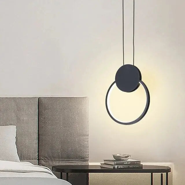 Dalgatti Matte Black Iron 12w Led Pendant Light