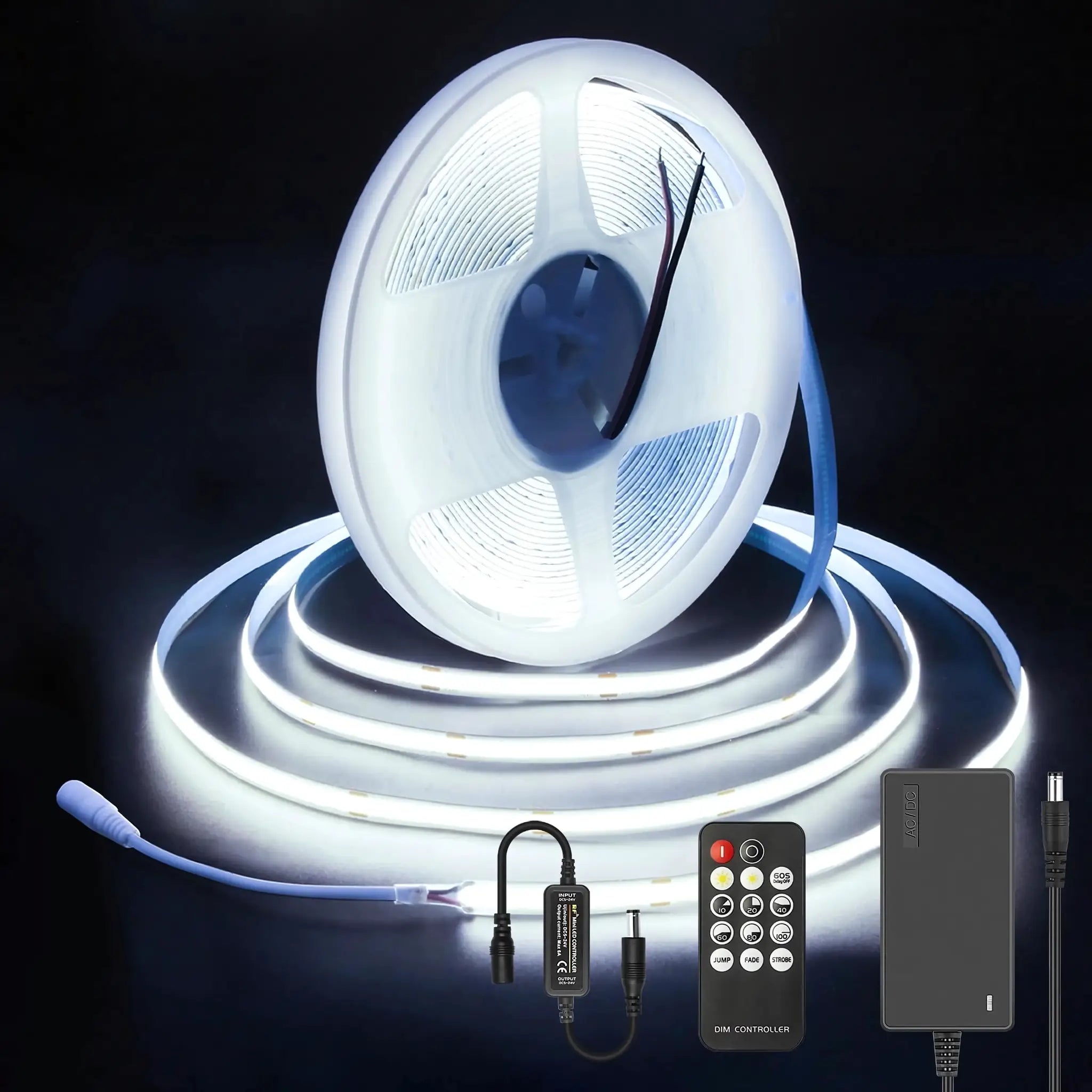 Dotless Flexible Cob Led Strip Light Kit 10 Meter Dimmable - Daylight