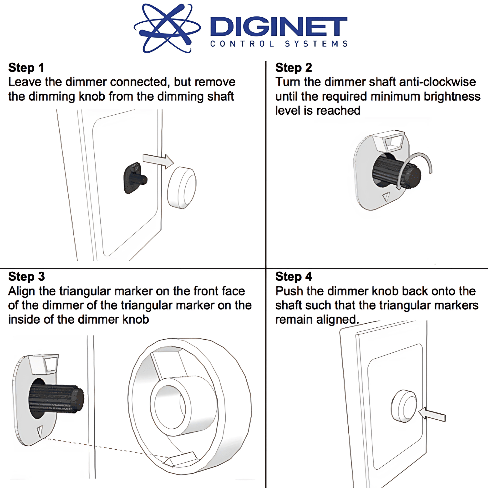 Diginet Power & Electrical Supplies Diginet MEDM | Rotary Dimmer LEDsmart™ Adaptive Phase MEDM