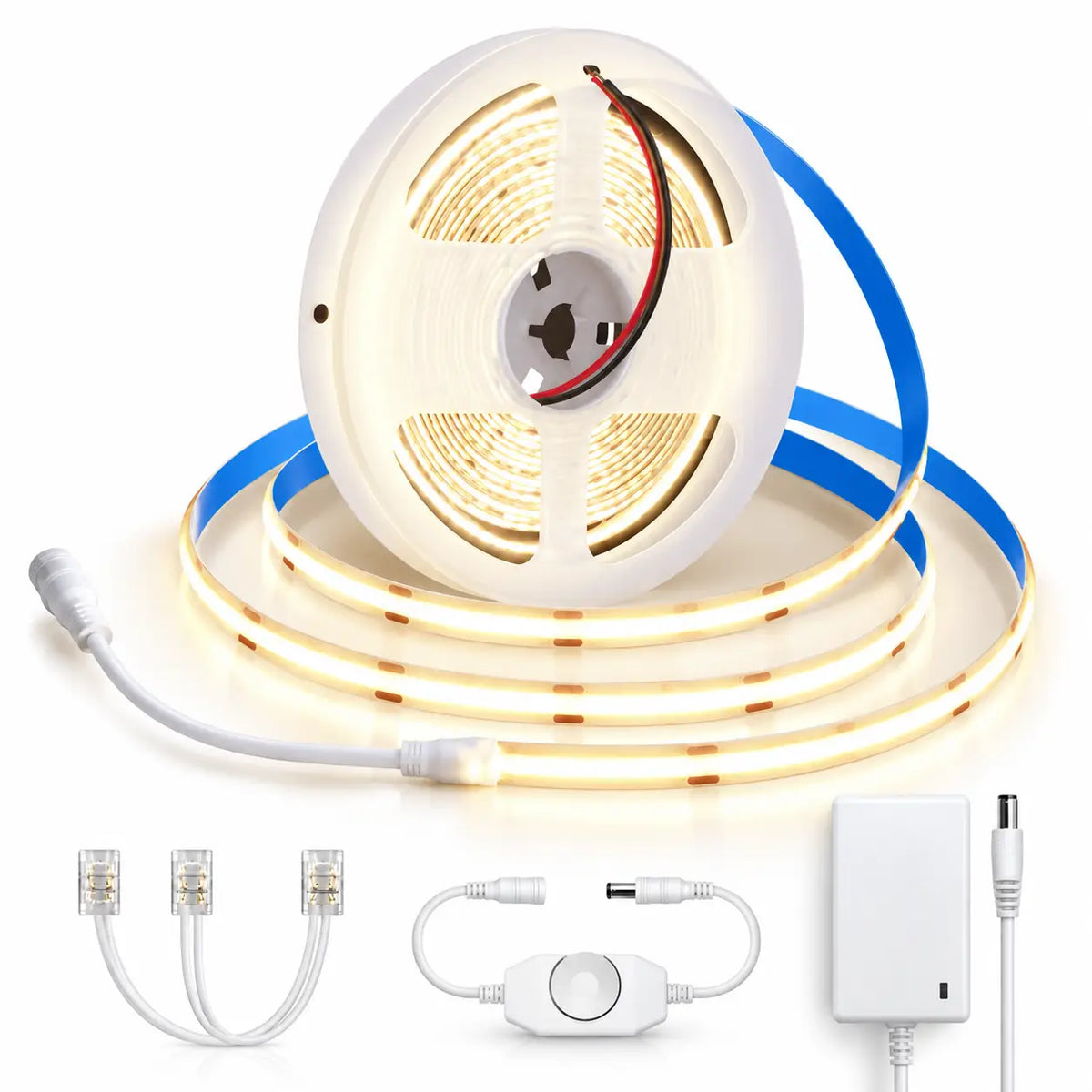 Dimmable Dotless COB LED Strip Light Kit – 4000K Cool White