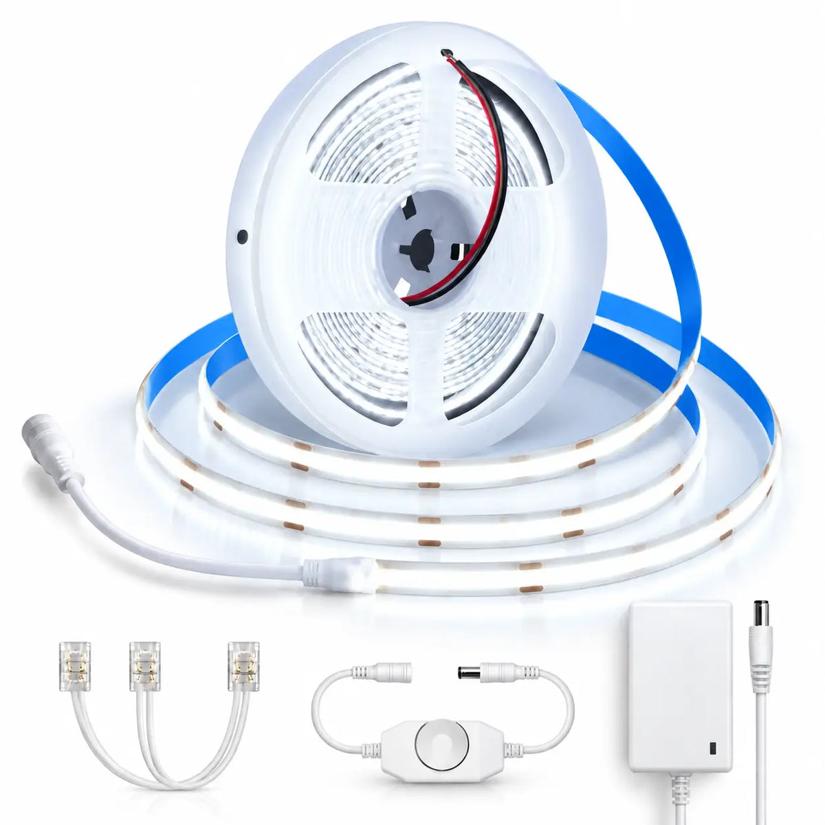 Dimmable COB LED Strip Light Kit – 6000K Daylight White