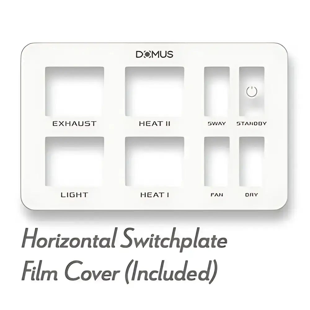 Domus Airsway White 6-In-1 Premium PTC Bathroom Heater - 3 in 1 bathroom heat