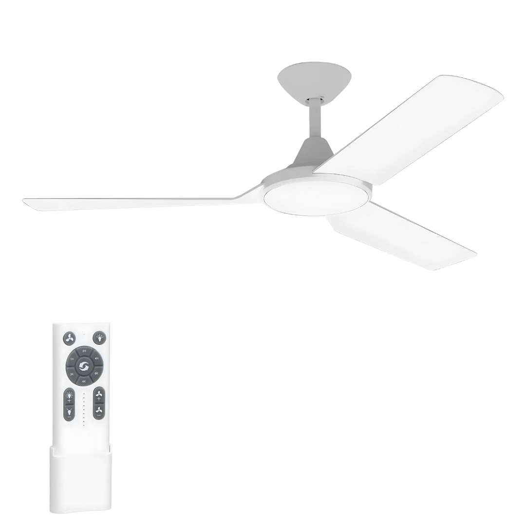 Domus Lighting Ceiling Fan AXIS 3 Blade 1220mm 48" DC Ceiling Fan - White 60021