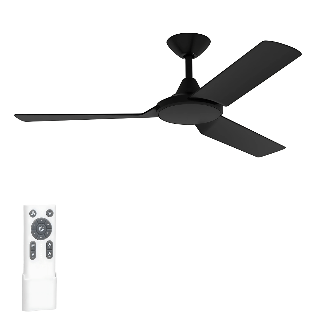 Domus Lighting Ceiling Fan AXIS 3 Blade 1220mm 48" DC Ceiling Fan - Black 60021