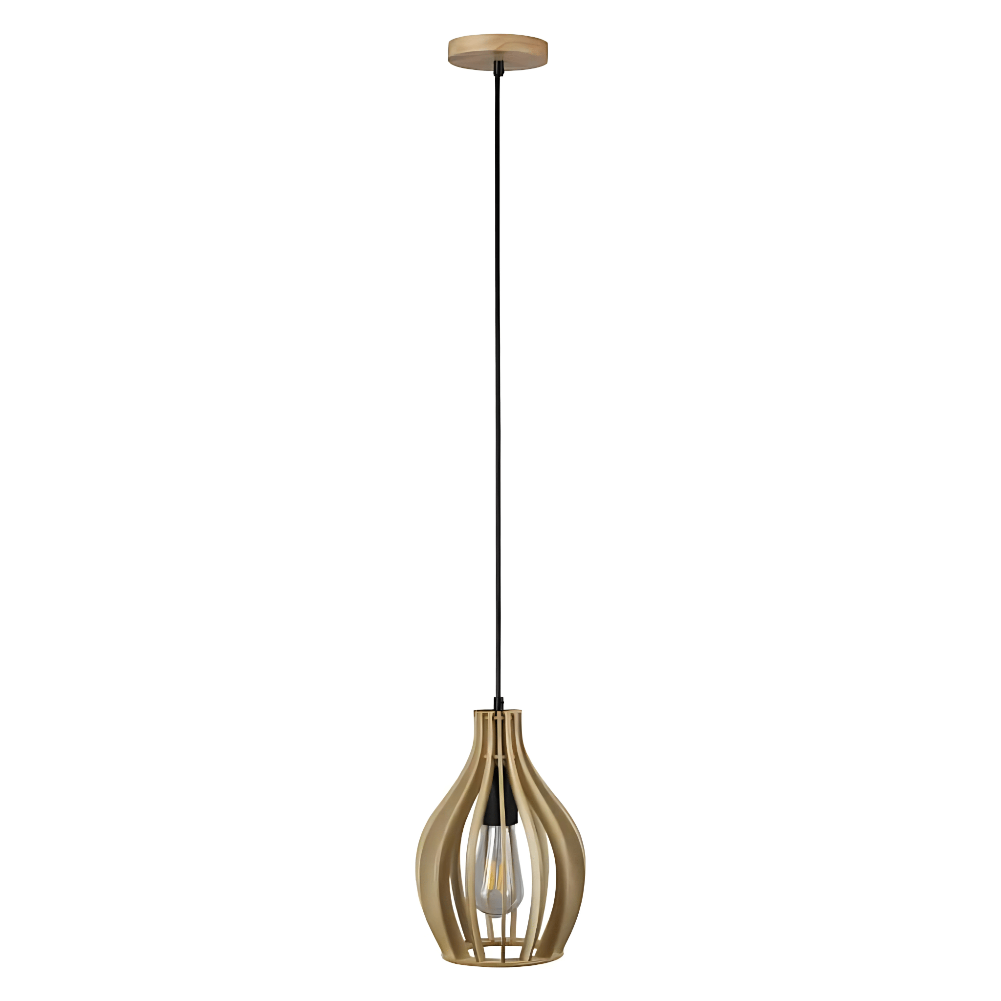 Green Earth Lighting Australia Pendant Light Single Pendant Felix Natural Timber Pendant Light 22765