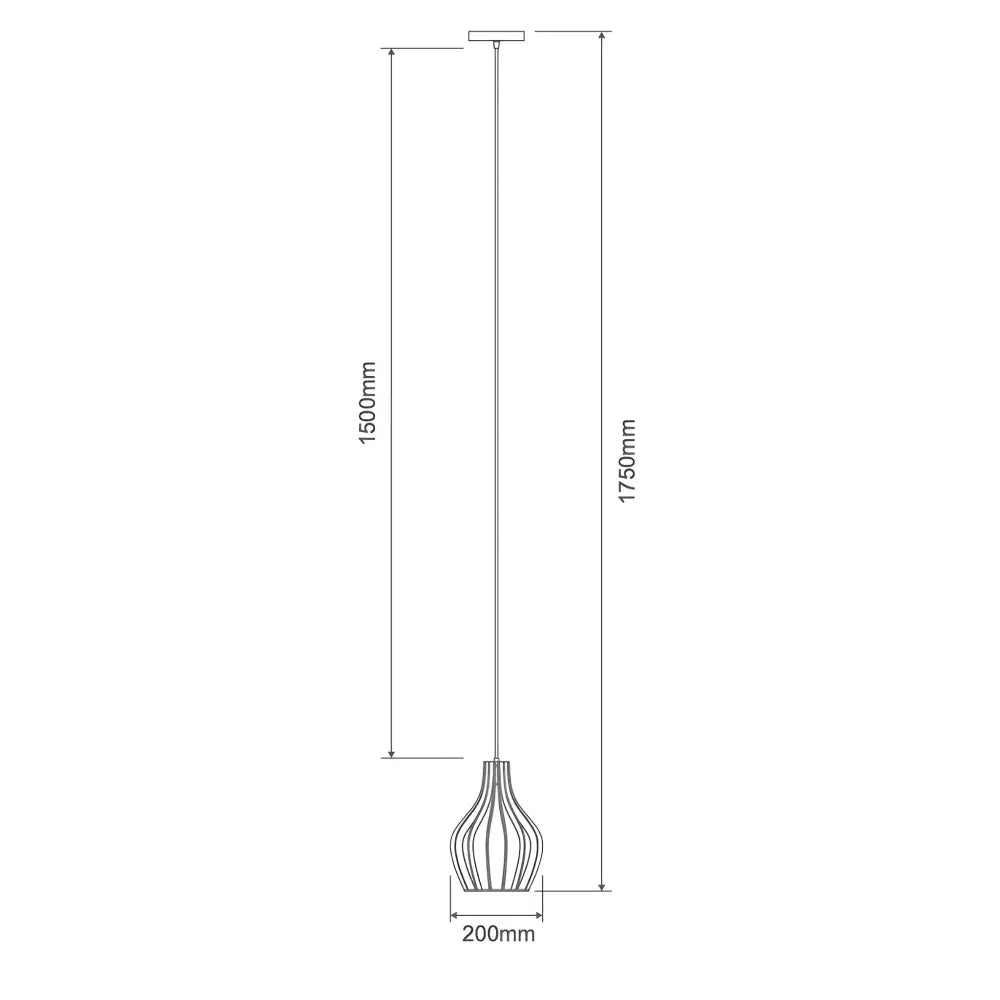 Green Earth Lighting Australia Pendant Light Felix Natural Timber Pendant Light
